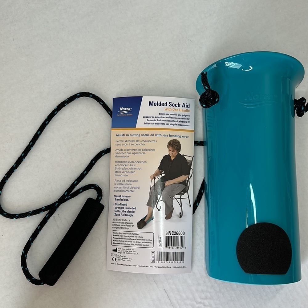 🔵 NORCO Molded Sock Aid With One Handle